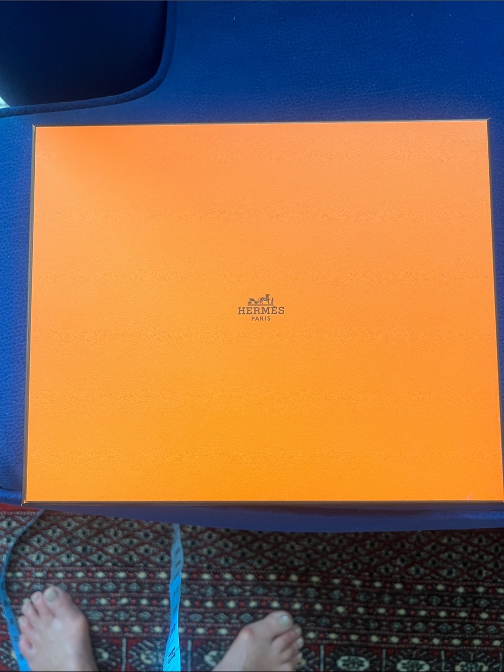 Hermès Orange Gift Box (8”x 9.3/4” x 1 1/2”)